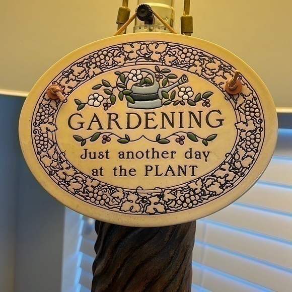 Trinity Pottery Other - Trinity Pottery In Wisconsin Handcrafted gardening plaque, #183.